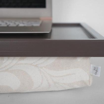 Laptop Stand With Comfortable Pillow - Dark Grey..