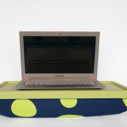 Laptop Stand, Tray- Light Green With Blue Pillow,..