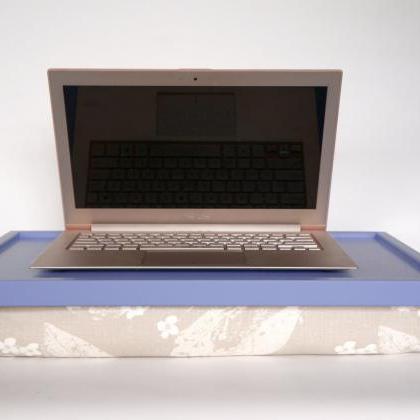 Laptop Sand, Computer Tray- Light Slate Blue Tray..