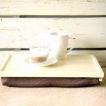 Wooden Laptop Lap Desk Or Breakfast Serving Tray -..