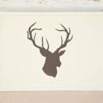 Lap Desk - Hand painted Deer head -..